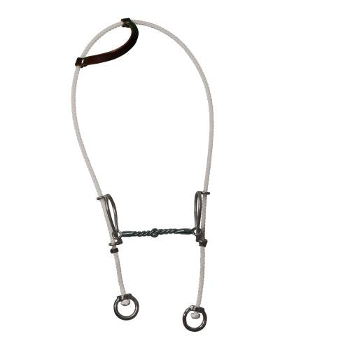 PROFESSIONAL’S CHOICE ROPE GAG - HALF AND HALF SNAFFLE BIT