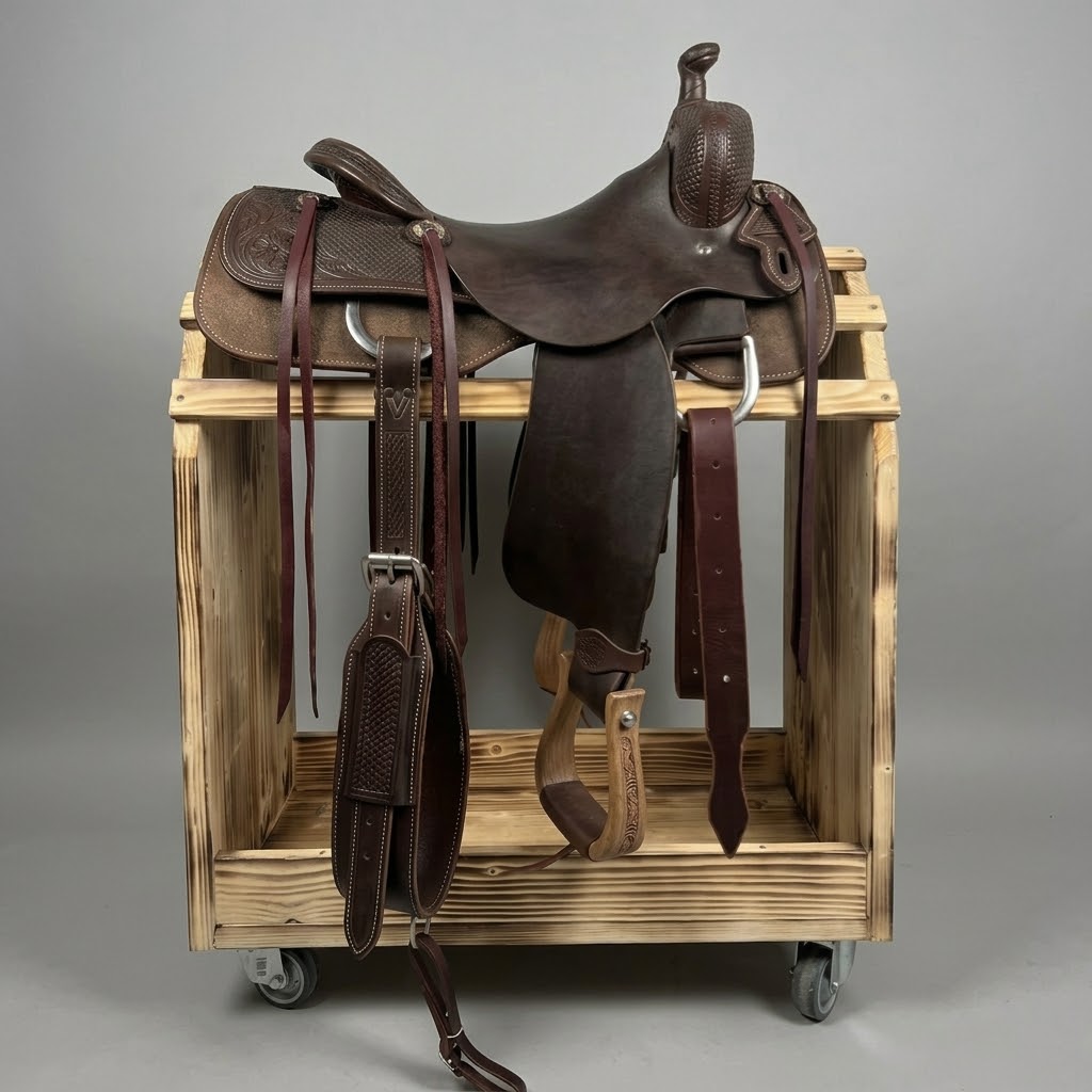 SELLA PAUL TAYLOR COW HORSE 16.5