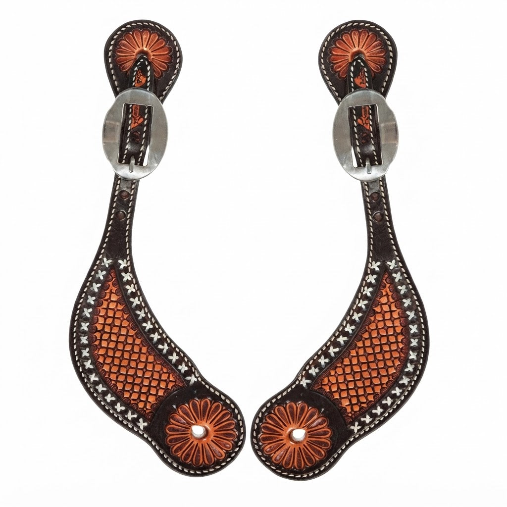 CINTURINI PER SPERONI DONNA "REPTILE" CON CUCITURA INCROCIATA PROFESSIONAL'S CHOICE