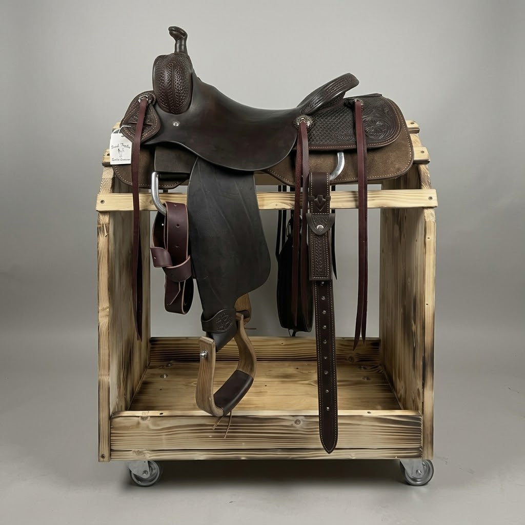SELLA PAUL TAYLOR COW HORSE 16.5