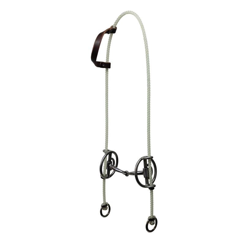 PROFESSIONAL’S CHOICE ROPE GAG - SMOOTH SNAFFLE BIT
