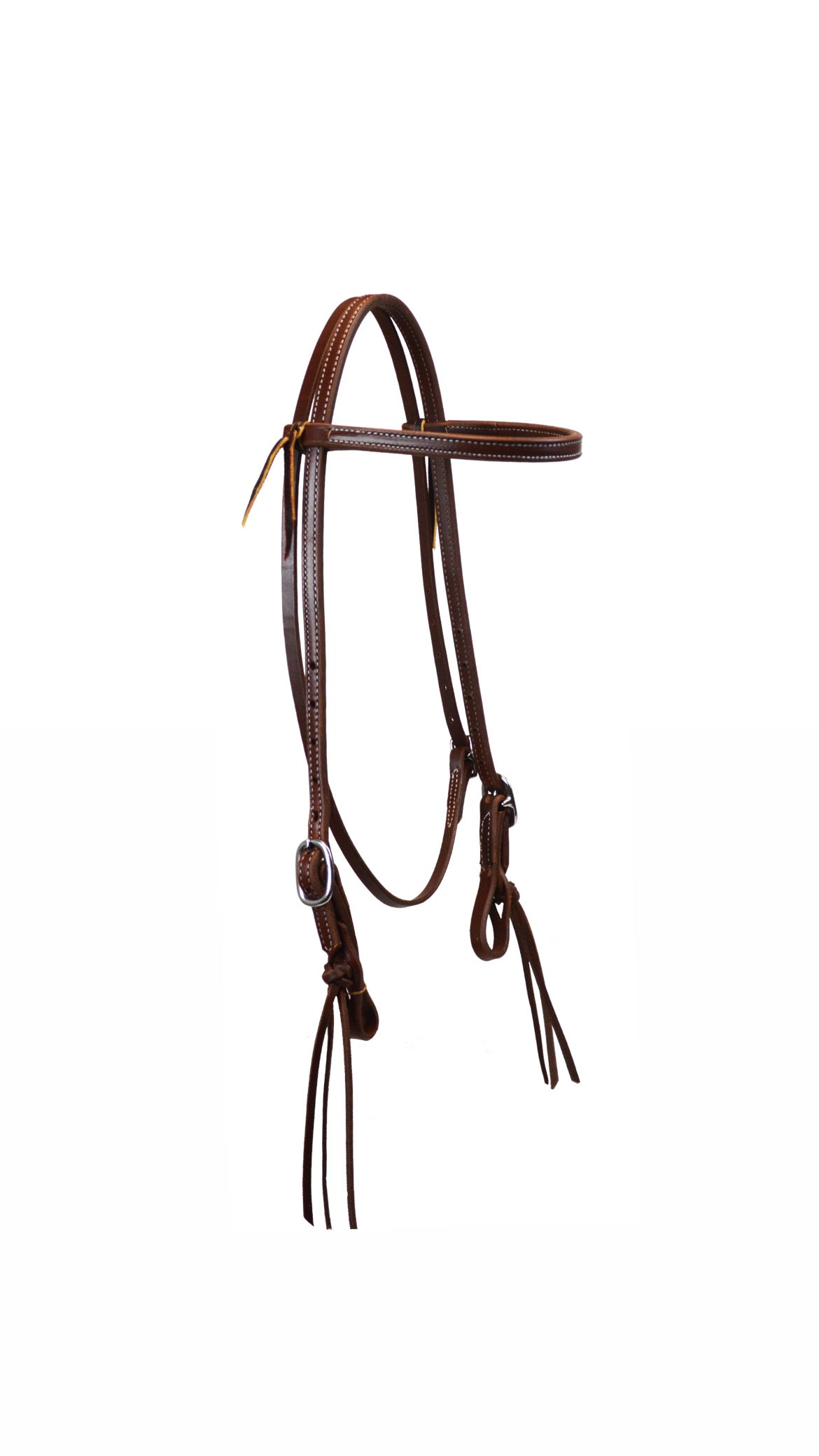 TESTIERA A FRONTALINO CON DOPPIA FIBBIA IN ACCIAIO 5/8